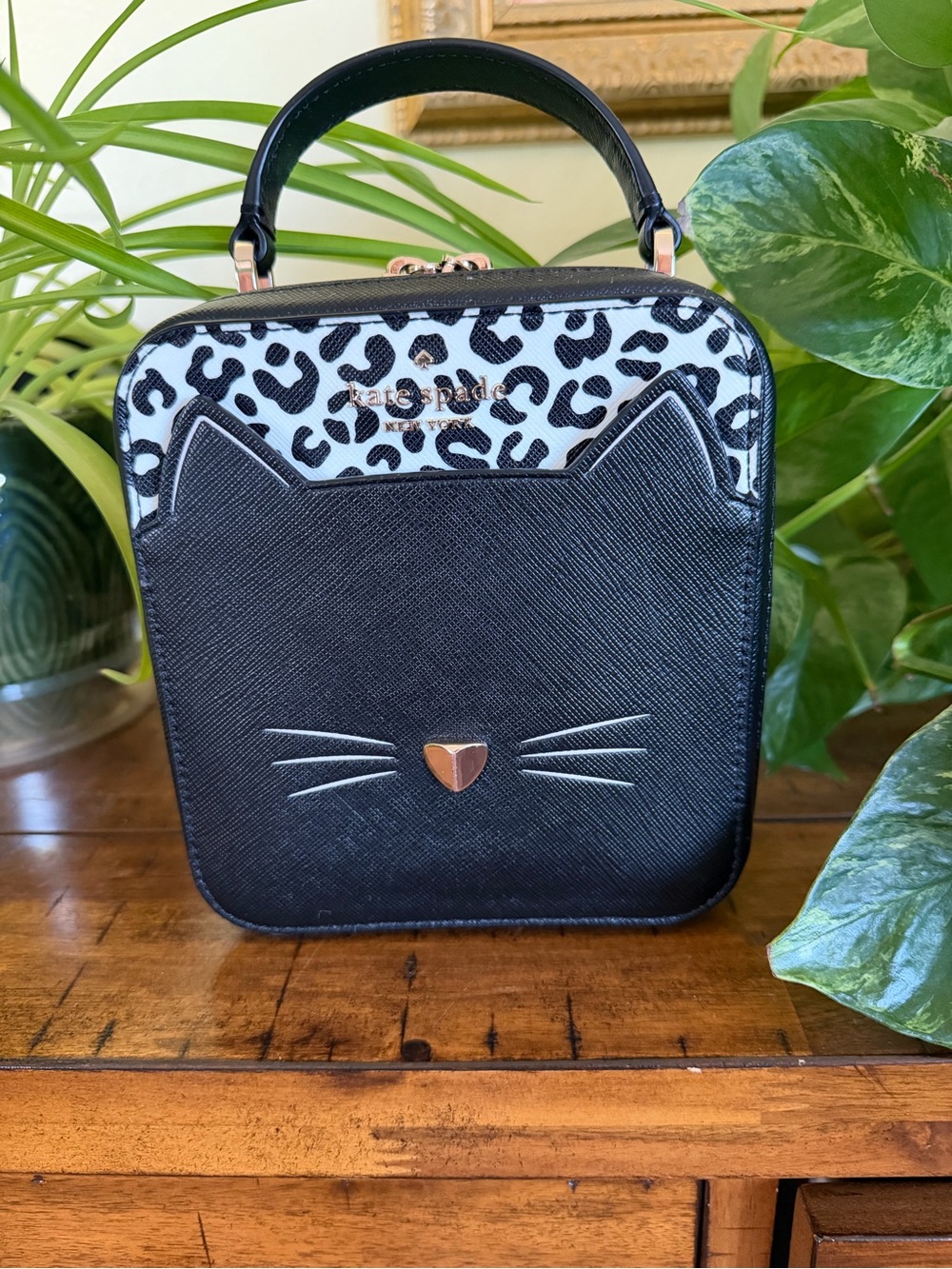 Kate Spade Meow Daisy Vanity Top-Handle Bag